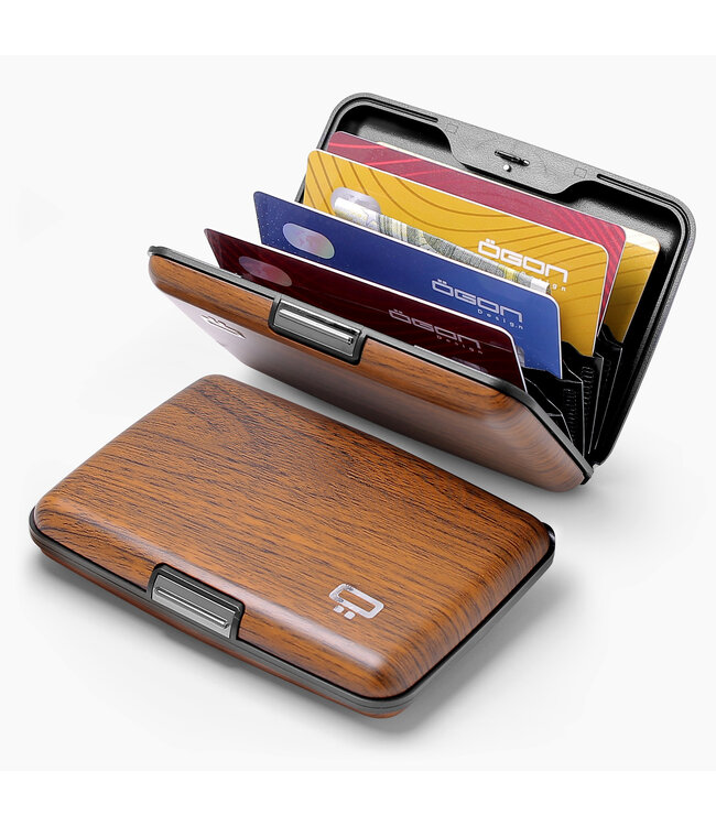 Ögon Designs Stockholm V3 Smart Case - Aluminium Creditcardhouder - RFID - Sequoia Print