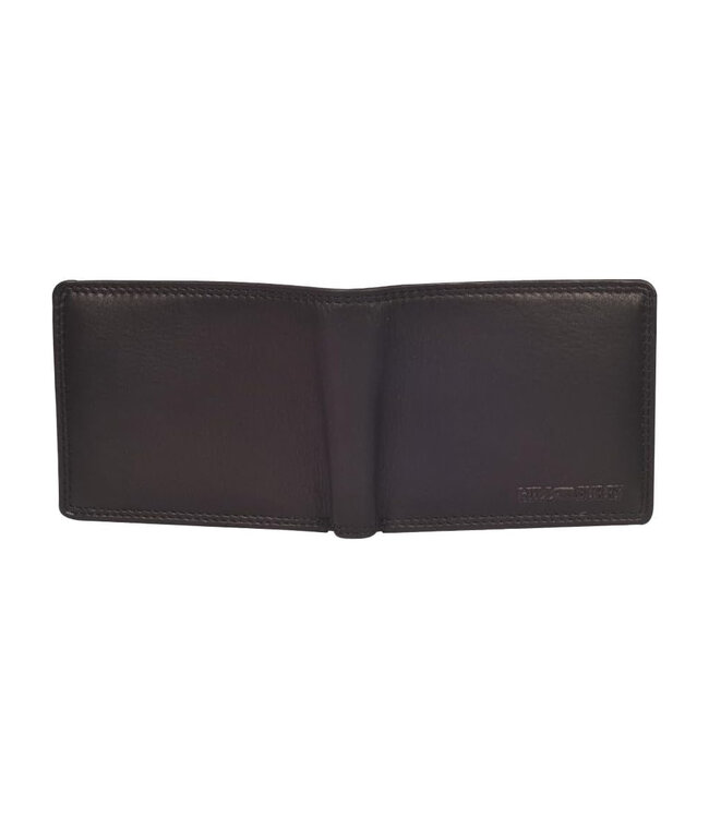 HillBurry V88806 Leren Heren Portemonnee Zwart