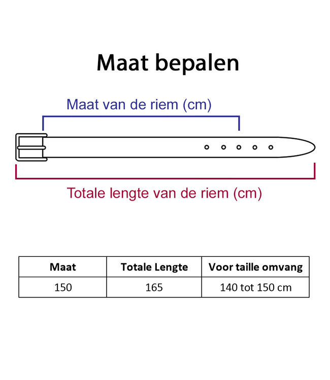 Landley Leren Unisex XXL Riemen Duopack -  Extra Lange Dames en Heren Riemen - Voordeelset - Bruin + Cognac - Lengte totaal 165 cm / Geschikt tot maat 150