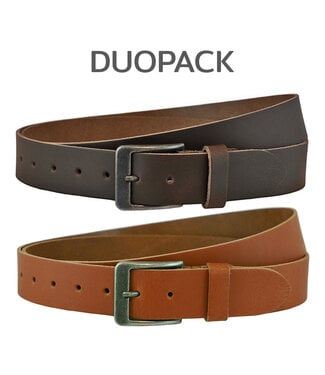 Landley Leren XXL riemen Duopack - Bruin + Cognac