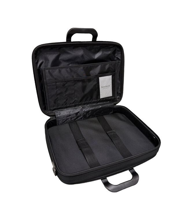 Bombata Trama Business Laptoptas 15 / 15.6 / 16 inch - Vlechtpatroon - Dames en Heren - All Black / Zwart