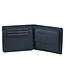 Houtkamp Compacte Leren Heren Billfold Portemonnee – Met Muntgeldvak & Flapje – 7 Pasjes – Echt Leer – Blauw