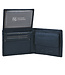 Houtkamp Compacte Leren Heren Billfold Portemonnee – Met Muntgeldvak & Flapje – 7 Pasjes – Echt Leer – Blauw