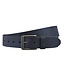 Houtkamp Unisex Leren Riem Blauw – 4 cm Brede Jeansriem met Moderne Gesp – Echt Leer voor Dames & Heren