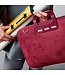 Bombata Camoscio Dames Laptoptas – Suède-look – 15 / 15,6 / 16 inch – Dames Laptopwerktas met Schouderband – Rood