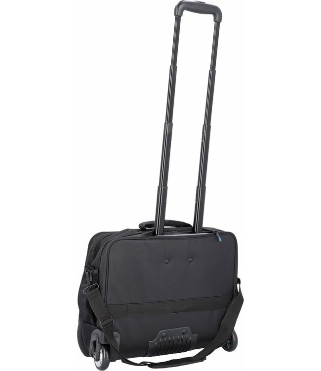 Lightpak SKY Zakelijke Laptoptrolley – Notebook Trolley met 2 Wielen – Laptopvak – Nylon – Zwart