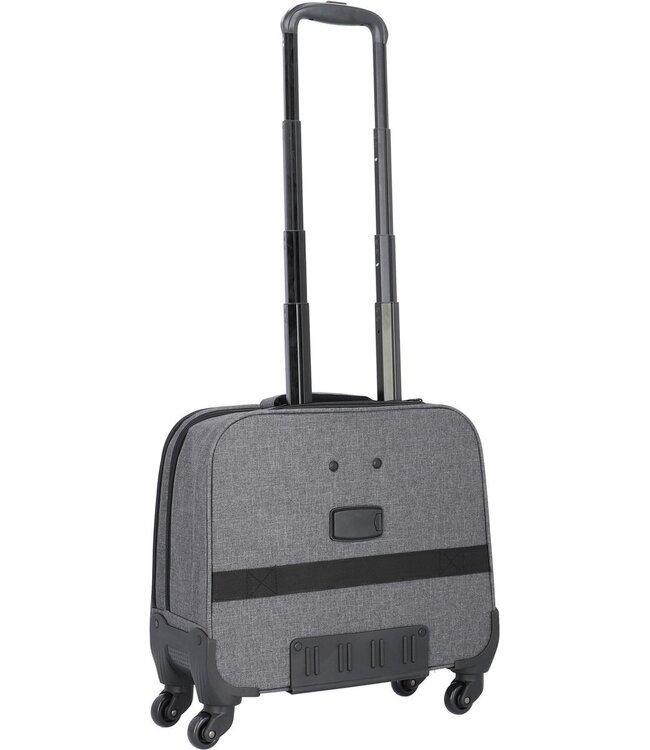 Lightpak Phoenix Laptop Trolley 17 Inch – Business Notebook Trolley – 4 Zwenkwielen – Grijs