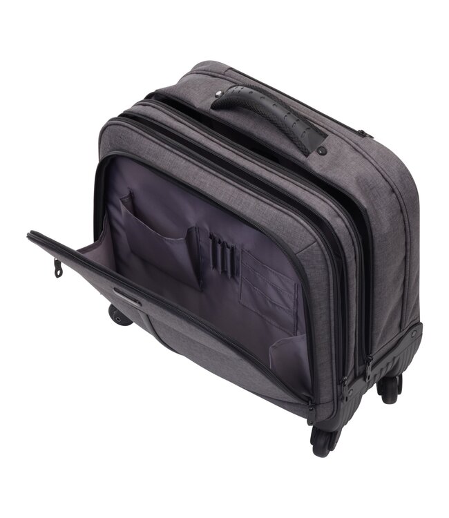 Lightpak Phoenix Laptop Trolley 17 Inch – Business Notebook Trolley – 4 Zwenkwielen – Grijs