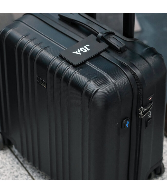 JSA Reistrolley 2-in-1 – 30L – ABS – TSA Slot – Laptopkoffer 15 inch – 4x 360° Wielen - Zwart