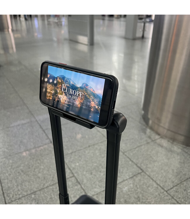 JSA Reistrolley 2-in-1 – 30L – ABS – TSA Slot – Laptopkoffer 15 inch – 4x 360° Wielen - Zwart