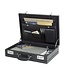 Alassio PONTE Attachékoffer Zwart – Kunstleer – A4 – Met Cijferslot & Harmonicavak