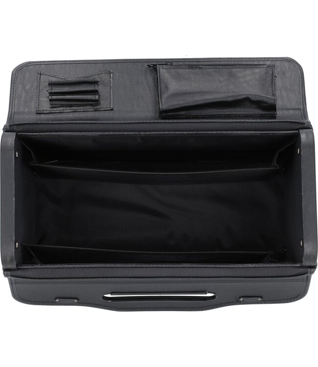 Alassio Pilotenkoffer Vicenza – Kunstleer – Met Documentenvak – Zwart