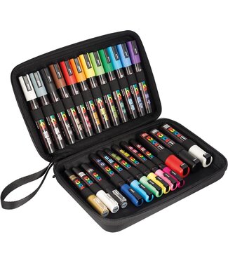 Posca Verfmarker Set - 24 Stuks - in Handige Koffer
