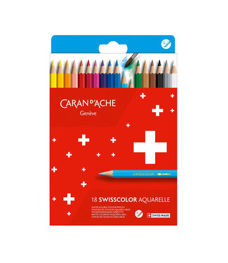 Caran d’Ache Swisscolor Aquarelpotloden - 18 stuks