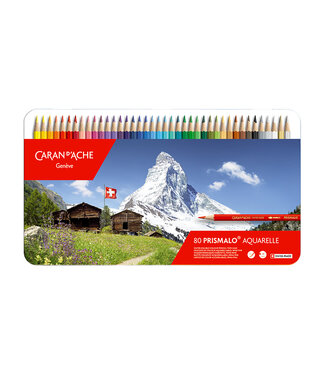 Caran d’Ache Prismalo Aquarel Kleurpotloden – 80 Stuks