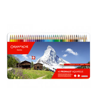 Caran d’Ache Prismalo Aquarel Kleurpotloden – 40 Stuks