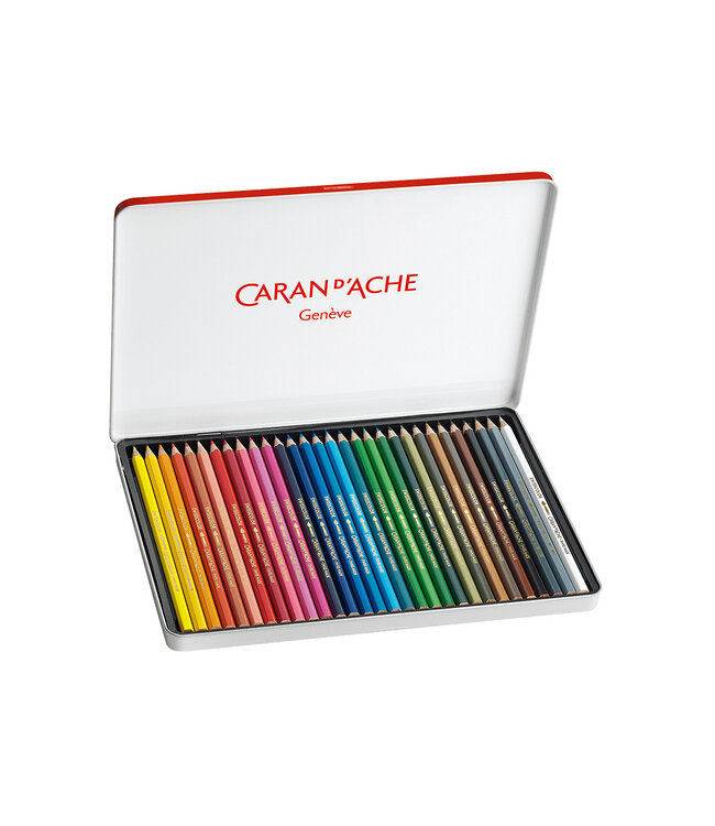 Caran d’Ache Swisscolor Aquarelpotloden - 30 stuks - Metalen Blik