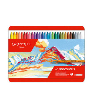 Caran d’Ache Neocolor I Watervaste Waxpastels – 40 Kleuren
