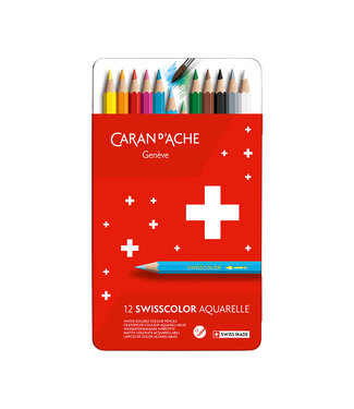 Caran d’Ache Swisscolor Aquarelpotloden - 12 stuks