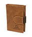 Woodland Luxe Leren Creditcardetui voor 20 pasjes - Vintage Buffelleer - Cognac