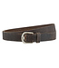 Landley Leren Gleufjesriem Smal - Stoer Hunter Leer met Pull-up Effect - 3 cm - Dames & Heren - Bruin