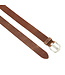 Landley Leren Gleufjesriem Smal - Stoer Hunter Leer met Pull-up Effect - 3 cm - Dames & Heren - Cognac