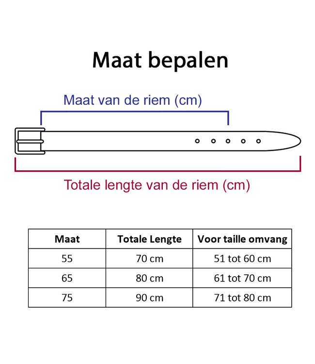 Landley Kinderriem Leer met Gleufjes - Stoer Hunter Leer - 3 cm - Jongens & Meisjes - Cognac