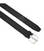 Landley Leren Gleufjesriem uit Hunter Leer – Stoere Jeansriem - Dames & Heren - 4 cm - Zwart