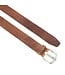 Landley Leren Gleufjesriem uit Hunter Leer – Stoere Jeansriem - Dames & Heren - 4 cm - Cognac