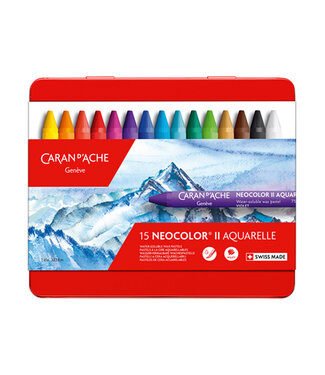 Caran d’Ache Neocolor II Aquarelle Waxpastels – 15 Kleuren