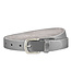 Landley Dames Riem Leer Metallic Zilver – Breedte 3 cm – Leren Vrouwen Riem