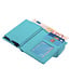 Figuretta Cardprotector Leren Portemonnee met RFID Bescherming Lichtblauw