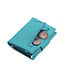 Figuretta Cardprotector Leren Portemonnee met RFID Bescherming Lichtblauw