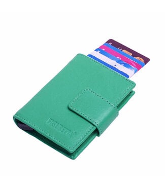 Figuretta Cardprotector Portemonnee met RFID - Zeegroen