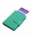 Figuretta Cardprotector Leren Portemonnee met RFID Bescherming Zeegroen
