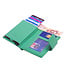 Figuretta Cardprotector Leren Portemonnee met RFID Bescherming Zeegroen