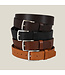 Landley Leren Herenriem Cognac – Echt Leer – Jeans Riem Heren met Luxe Gevlochten Patroon – 4 cm Breed