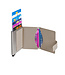 Figuretta Leren Cardprotector RFID Compact Creditcardhouder - Dames en Heren - Beige