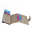 Figuretta Leren Cardprotector RFID Compact Creditcardhouder - Dames en Heren - Beige