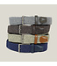 Landley Elastische Riem Gemêleerd – Unisex Luxe Gevlochten Stretch Riem zonder Gaatjes – Dames / Heren - Grijs