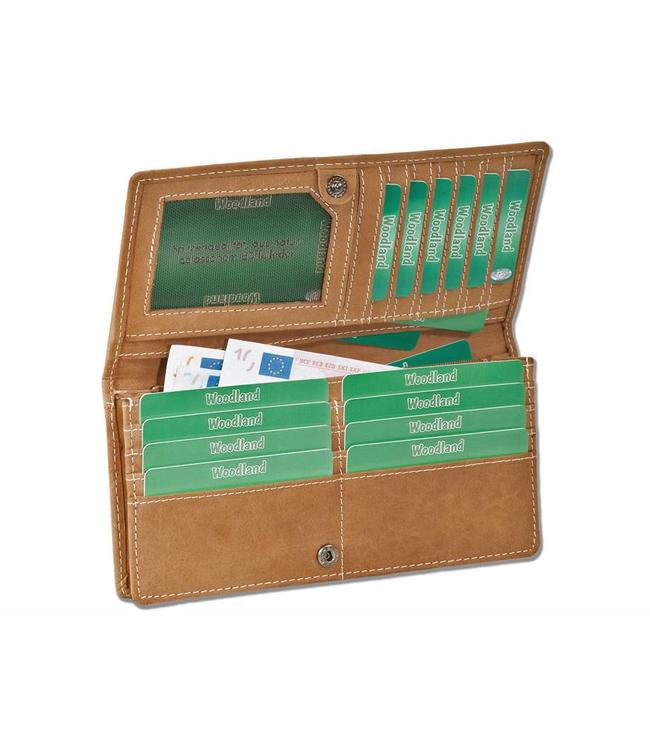 Woodland Dames Portemonnee 'Elegant' - Leer - Cognac