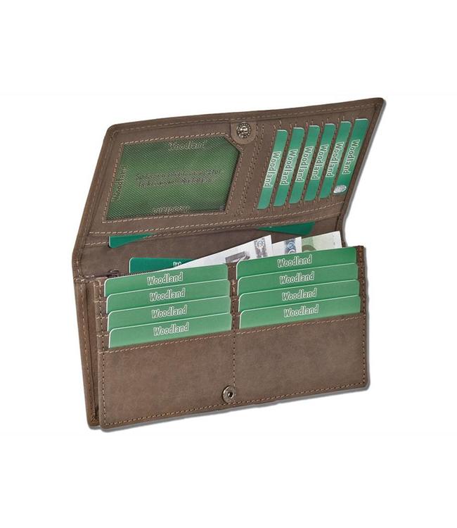 Woodland Dames Portemonnee 'Elegant' - Leer - Taupe
