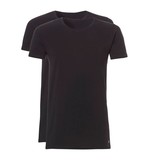 Ten Cate Ten Cate 2-Pack Basic T-Shirt Long Roundneck Black