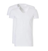 Ten Cate Ten Cate 2-Pack Basic T-Shirt Long V-Neck White