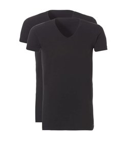 Ten Cate 2-Pack Basic 32325 T-Shirt Long V-Neck Black