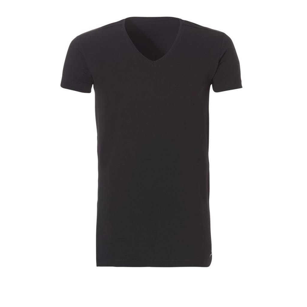 Ten Cate Ten Cate 2-Pack Basic T-Shirt Long V-Neck Black