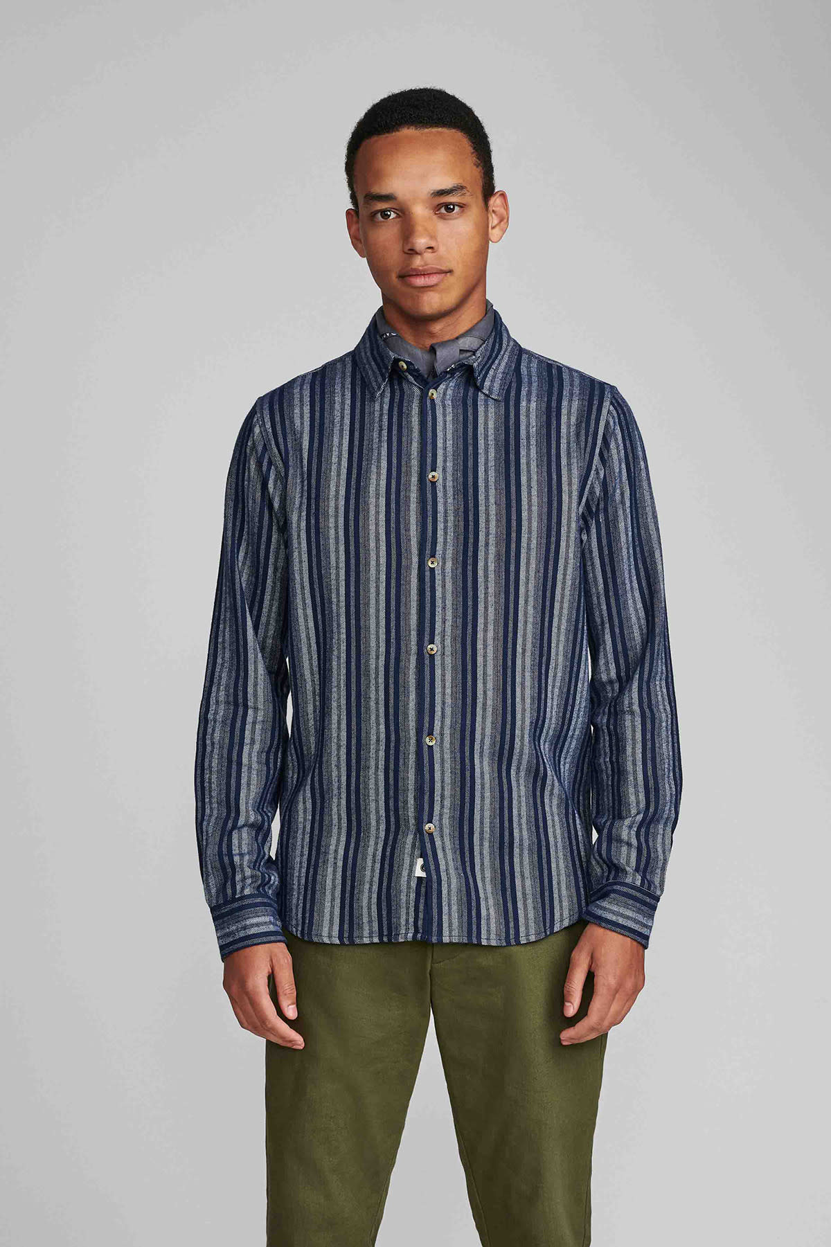 Anerkjendt Aklouis Shirt 3059 Captain Blue - Blue Striker