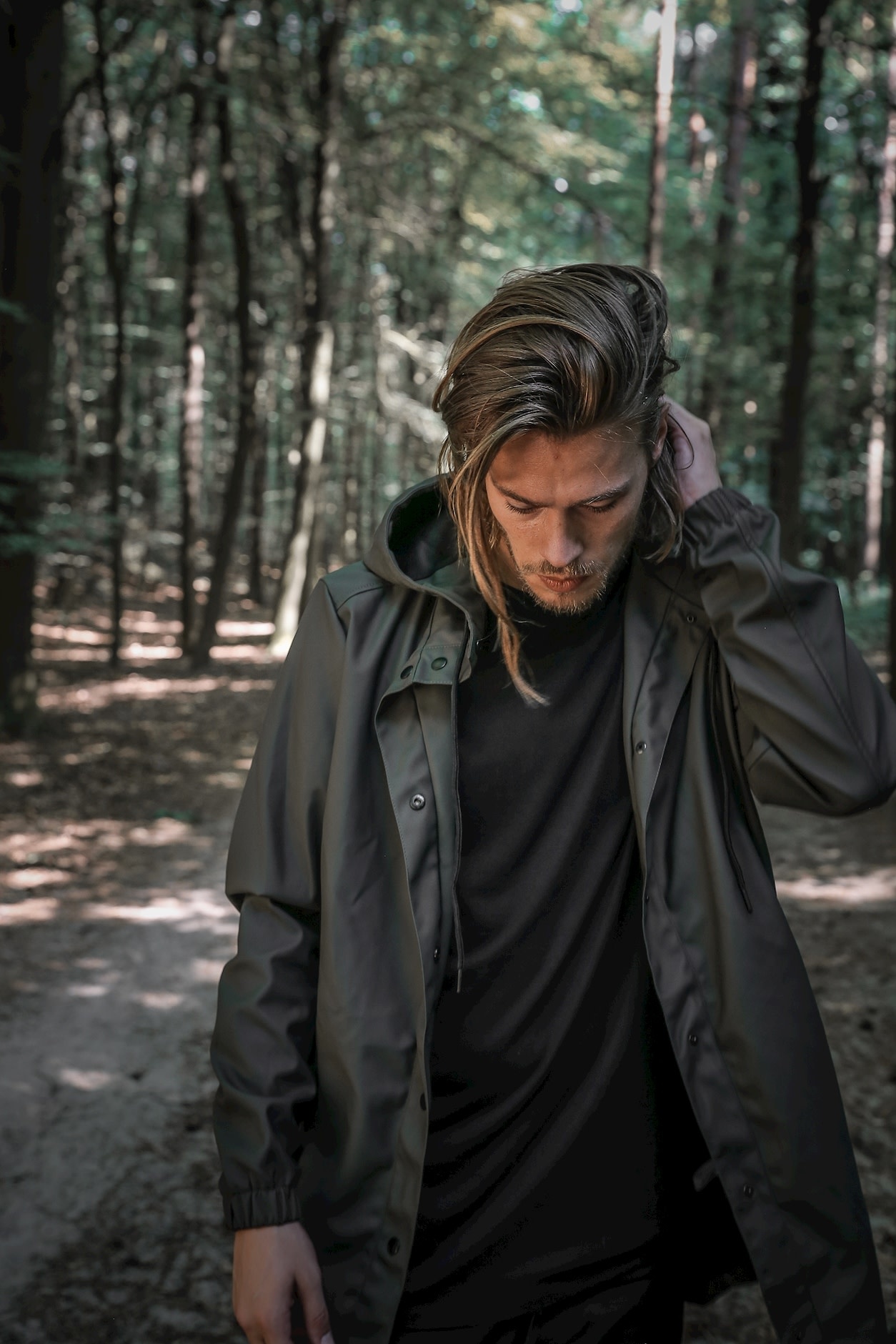 Kultivate Let It Rain Jacket Acacia Green Blue Striker Kultivate Let It Rain Jacket Acacia Green Blue Striker