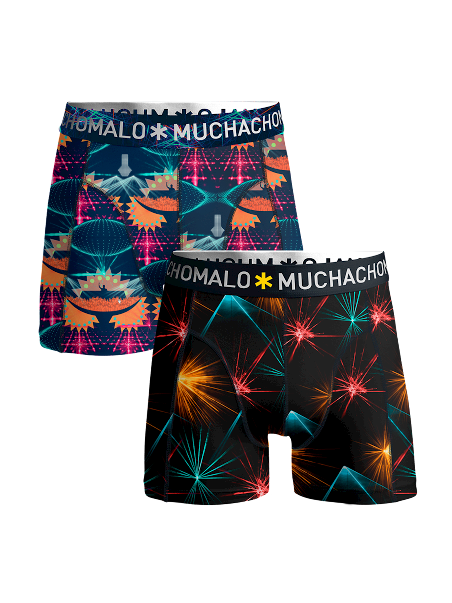 Men 7-pack boxer shorts Turtle + solid - Muchachomalo*