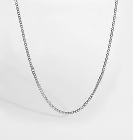 Northern Legacy Northern Legacy Minimal Sequence Necklace Silver Tone